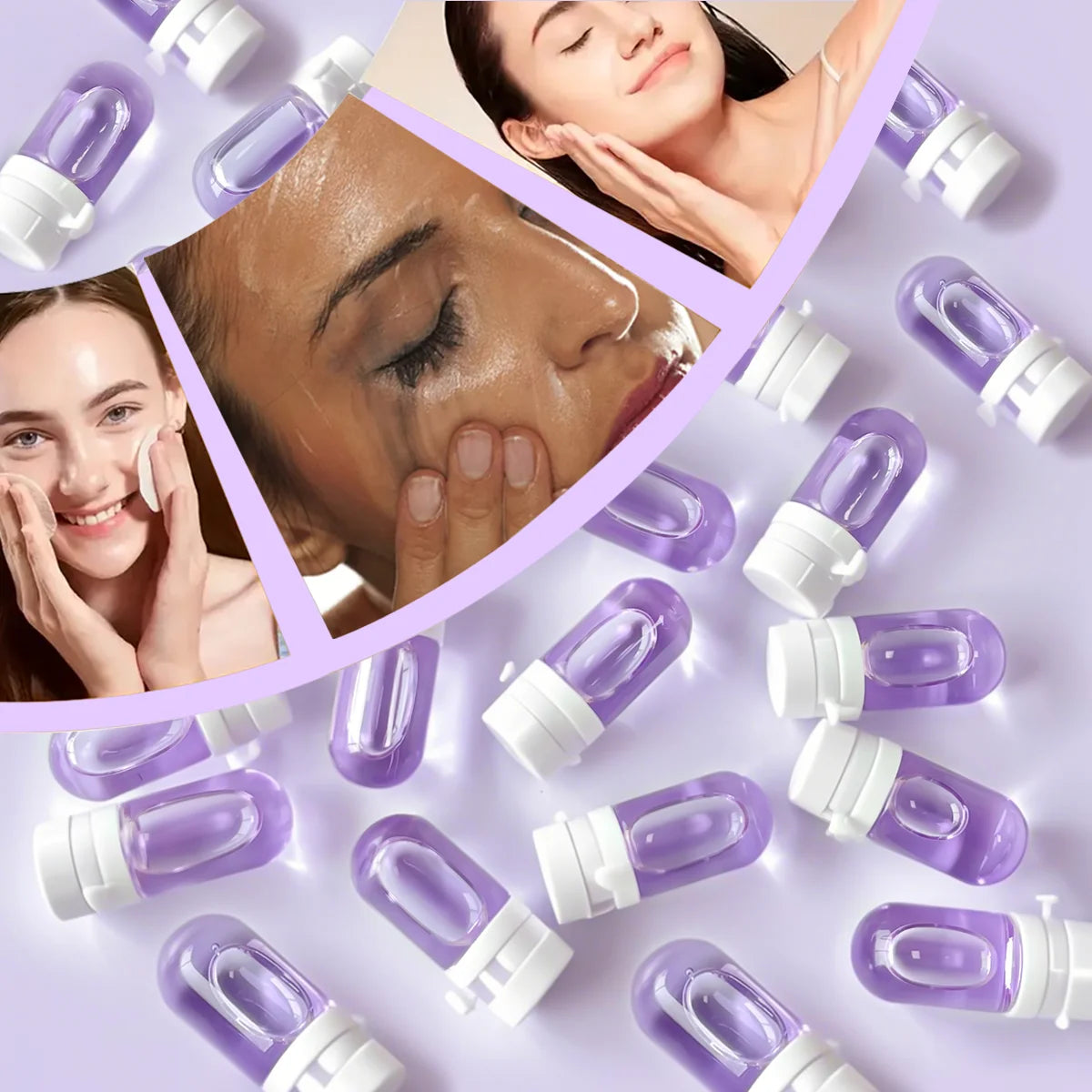 20 Capsules of Cleaning Oil, Disposable Packaging, Deep Cleaning, Gentle and Non-Irritating, Portable Makeup Remover