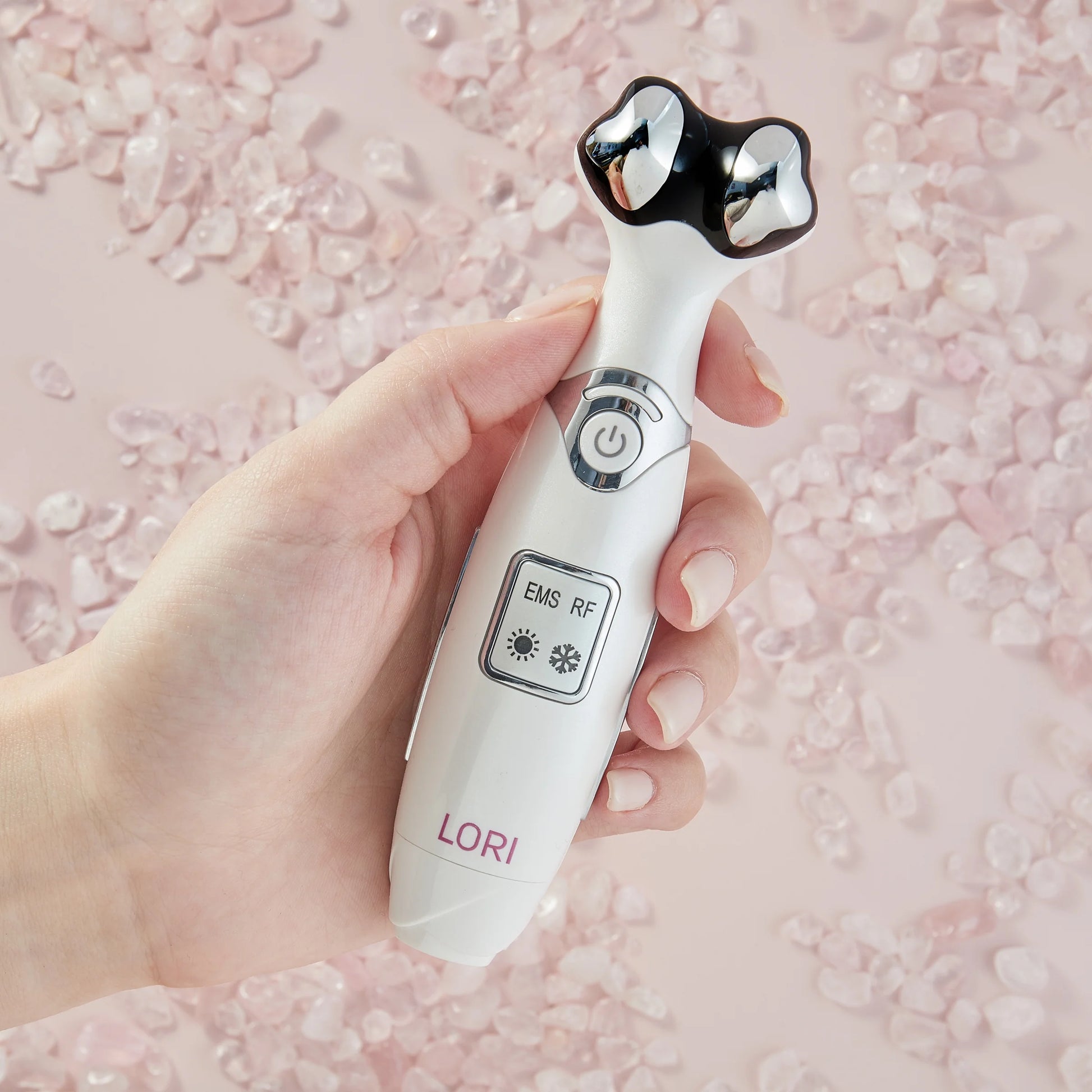 LORI: Facial Lifting & Serum Infusion Wand with Cold & Heat Therapy for Eyes & Lips